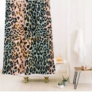 🆕🛁 Society 6 Abstract Leopard 🐆 Print Shower Curtain - 68" X 72"